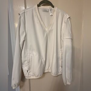 Vintage Liz Claiborne black and white golf/wind shirt
